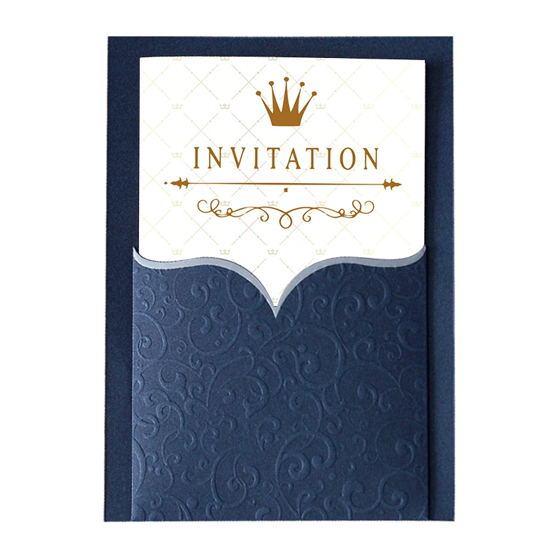 
Customized Luxury Creative Cute Fancy Small Mini Pockets Thank You Card Blank Invitation Cards 
