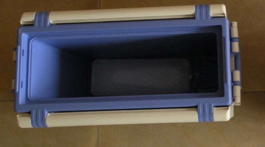 
Camping portable folding pinic cooler table box with wheels 