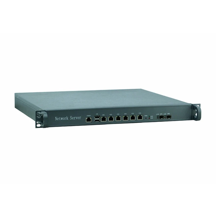 MINI PC 6 nic 1U firewall pc support Intel  Core i3/ i5/i7 processor with 6*Gigabit Ethernet, 2*SODIMM Me slot, 1*VGA port