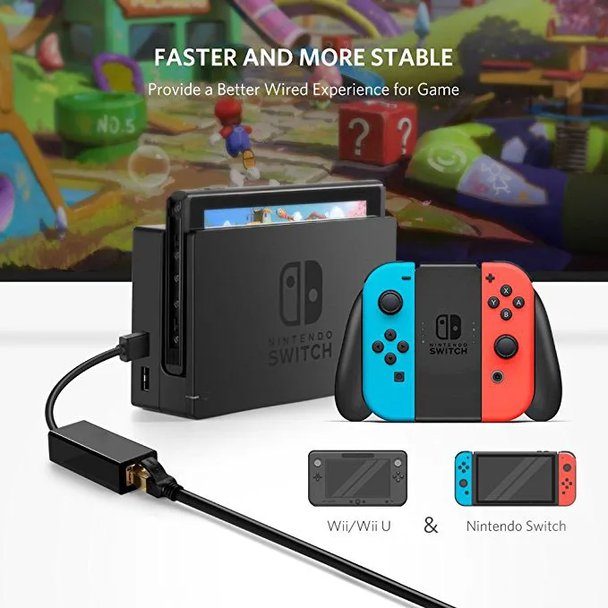 LBT Black RJ45 to Usb 2.0 Adapter for Tablet Ethernet Adapter USB 2.0 to 10/100 Network RJ45 Lan Wired Adapter