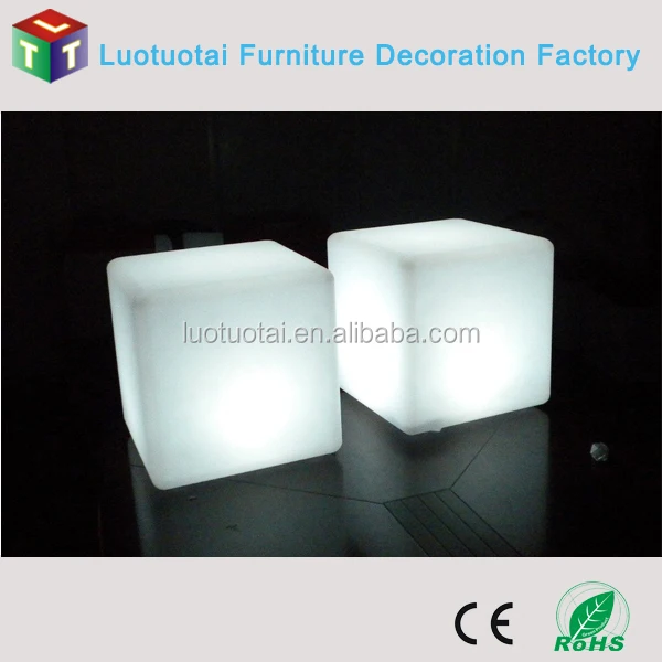 40cm LED glowing cube  chair LED cube table