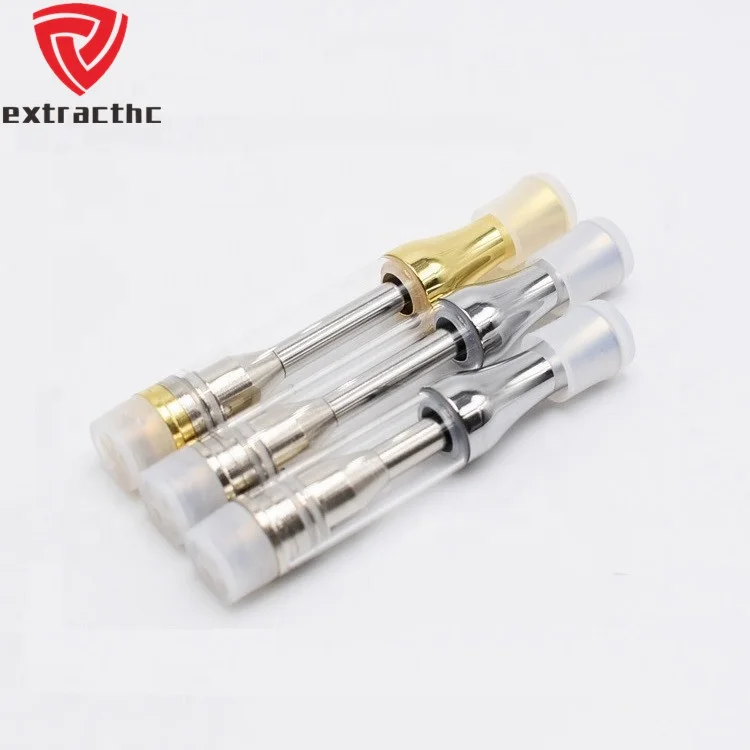 
Gold 510 oil cartridge glass vape pen disposable vaporizer atomizer empty co2 oil carts for thick/co2/cbd oil 