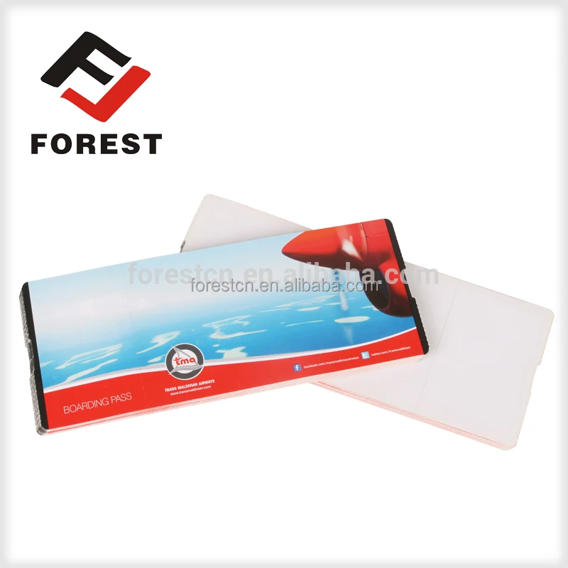 professional customized all kinds movie tickets, thermal boarding pass, anti-counterfeit gift voucher printing