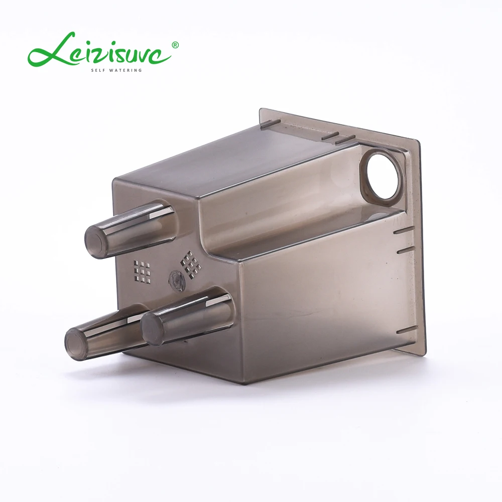 Leizisure Office Table Plastic Mini Small Tall Square Ceramic Trapezoid Self Watering Plant Pot