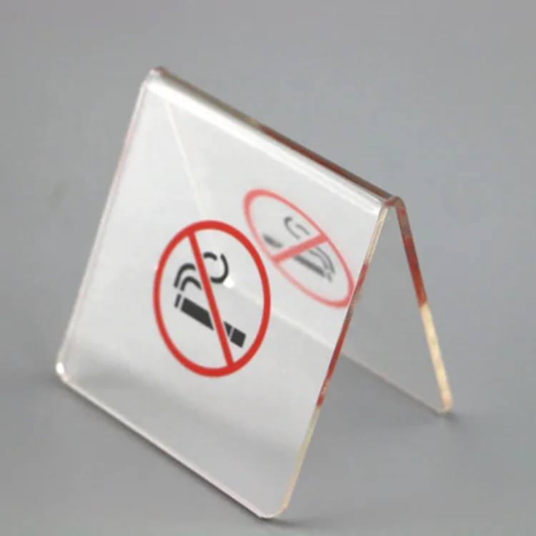 custom High quality acrylic  warning sign /no smoking sign from supplier