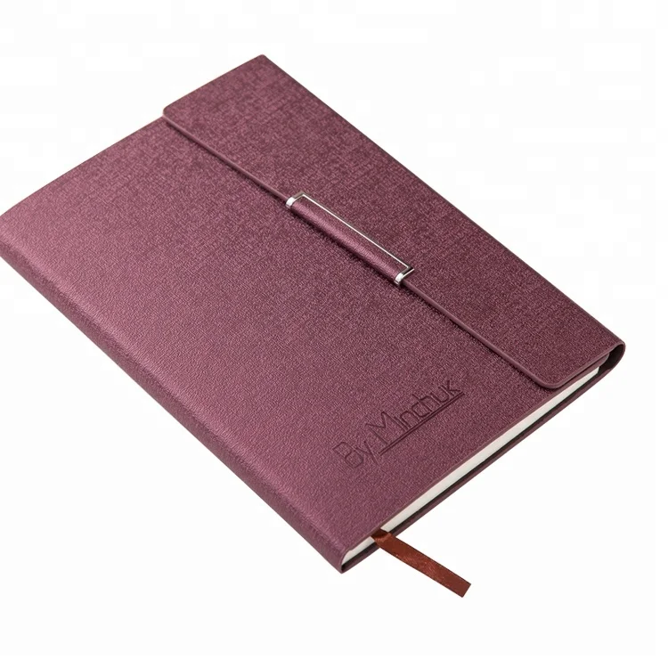 Luxury A5 custom cover supplier YiWu packing pu leather diary notebook for business gift