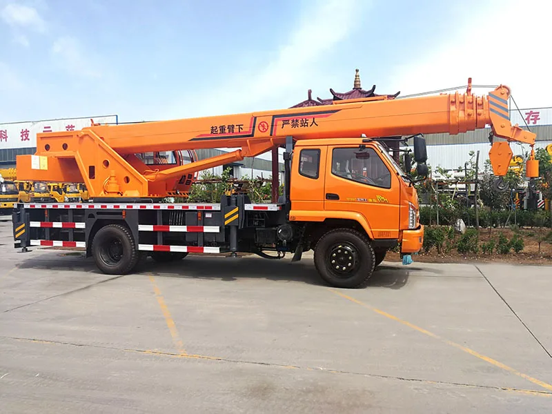 With T-King used boom truck mounted crane price