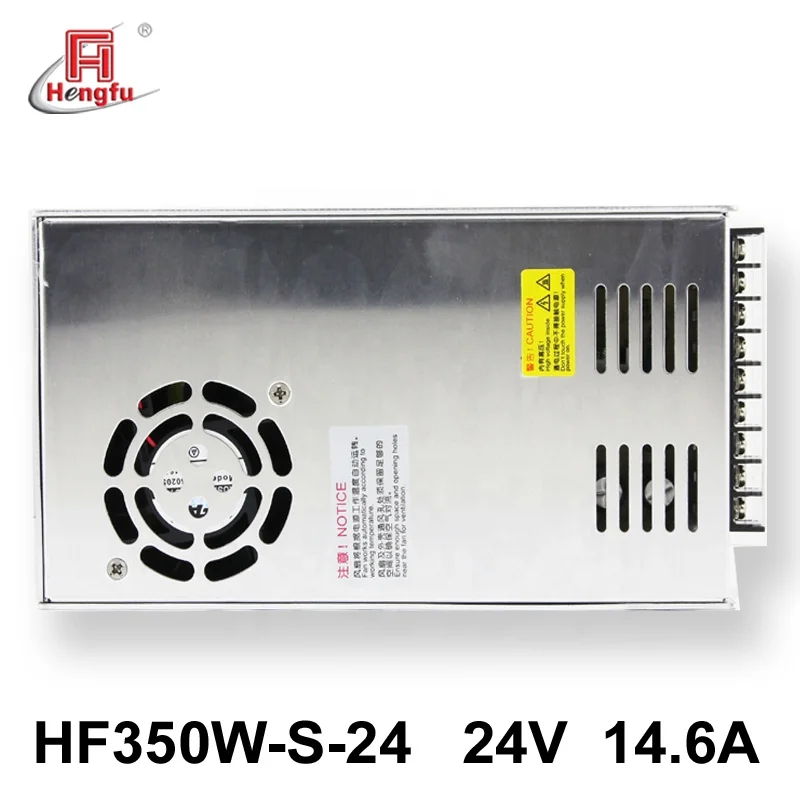 24V 14.6A Hengfu HF350W-S-24 SMPS single output AC DC switching power supply