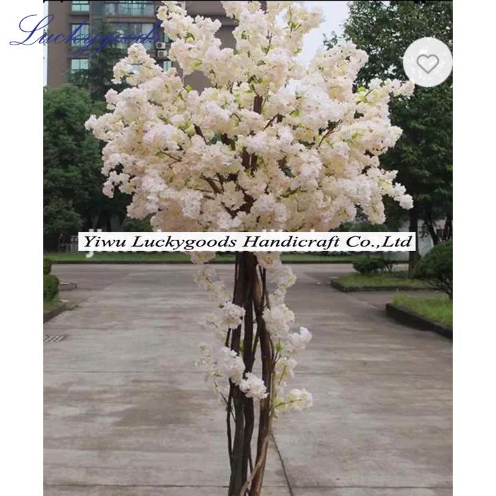 LG20190617-1 Wedding flower arch backdrop Elegant pink peach blossom flower tree backdrop wholesale