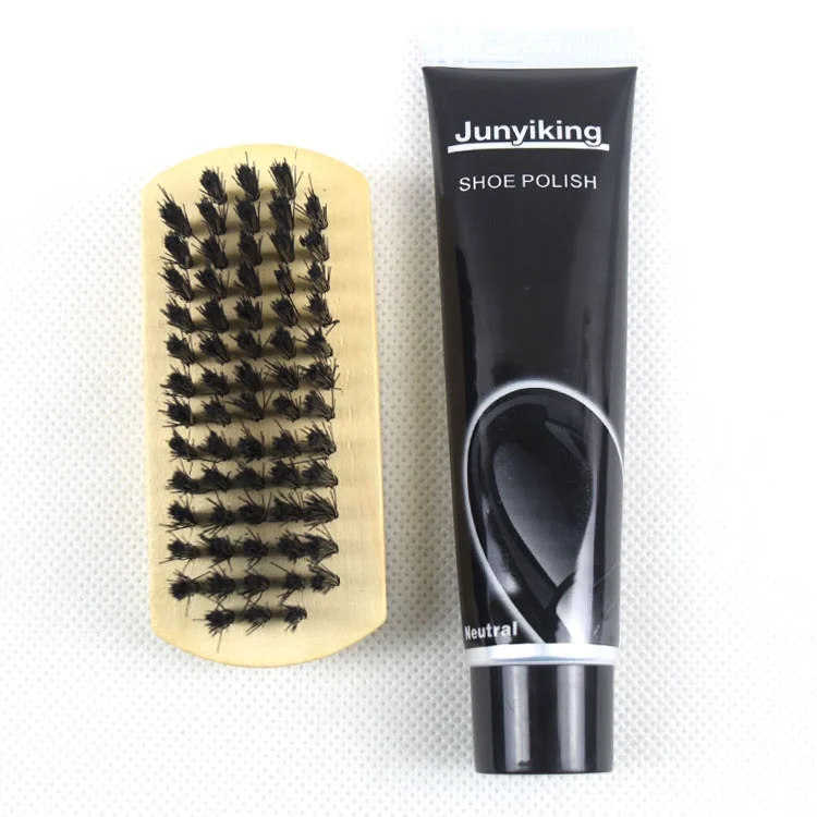 High quality black travel shoe brushes set wholesale