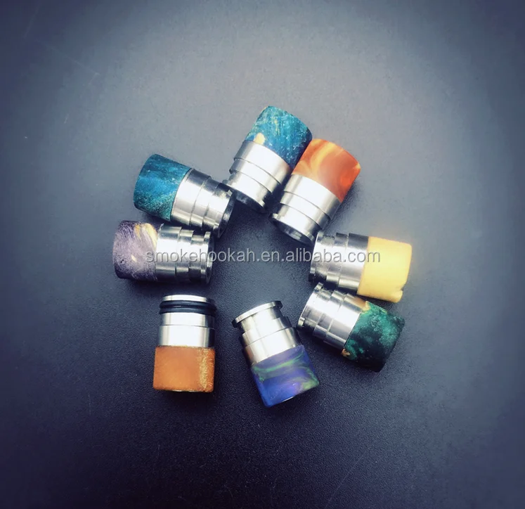 Online shopping Competitive price electronic cigarette environmental custom drip tips stabilized wood silicon vape bands