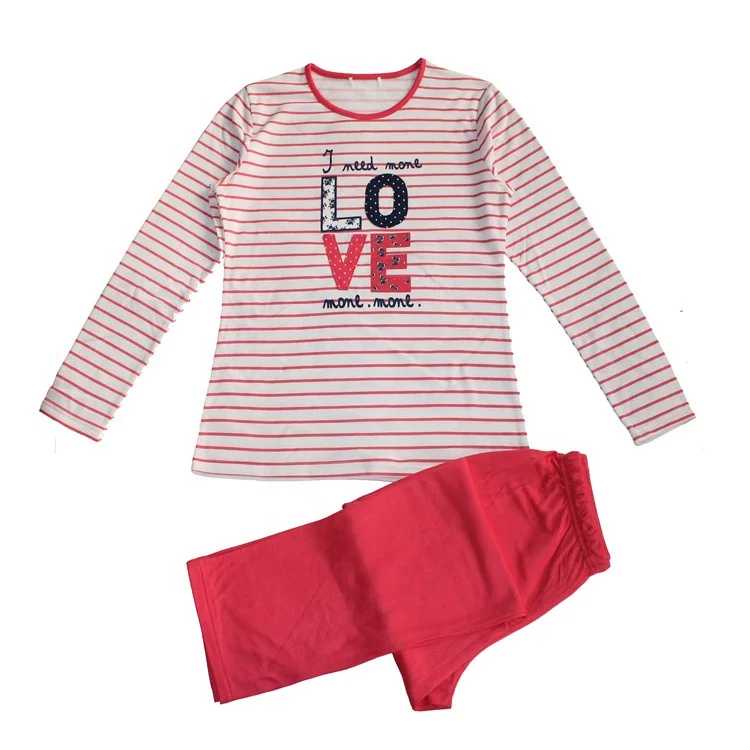 
Turkey pajamas for women femme stripe pijama 