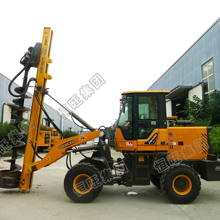 Factory direct sales Truck mounted telegraph pole digger helical pile driver