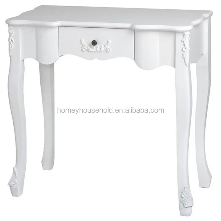 Vintage Drawer Sideboard Table White Hallway Wall Console Tables Shabby Chic