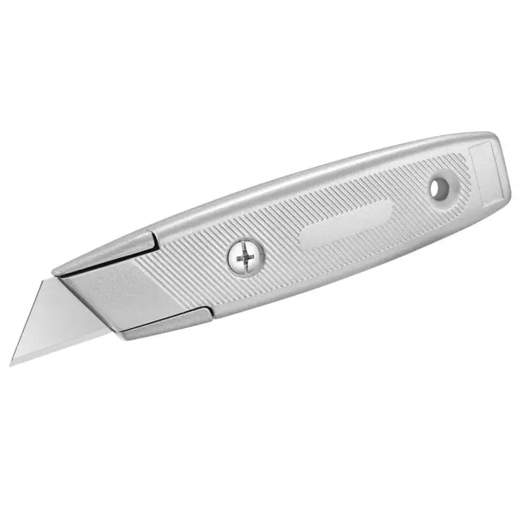 Multipurpose fixed blade zinc alloy metal cutting utility knife
