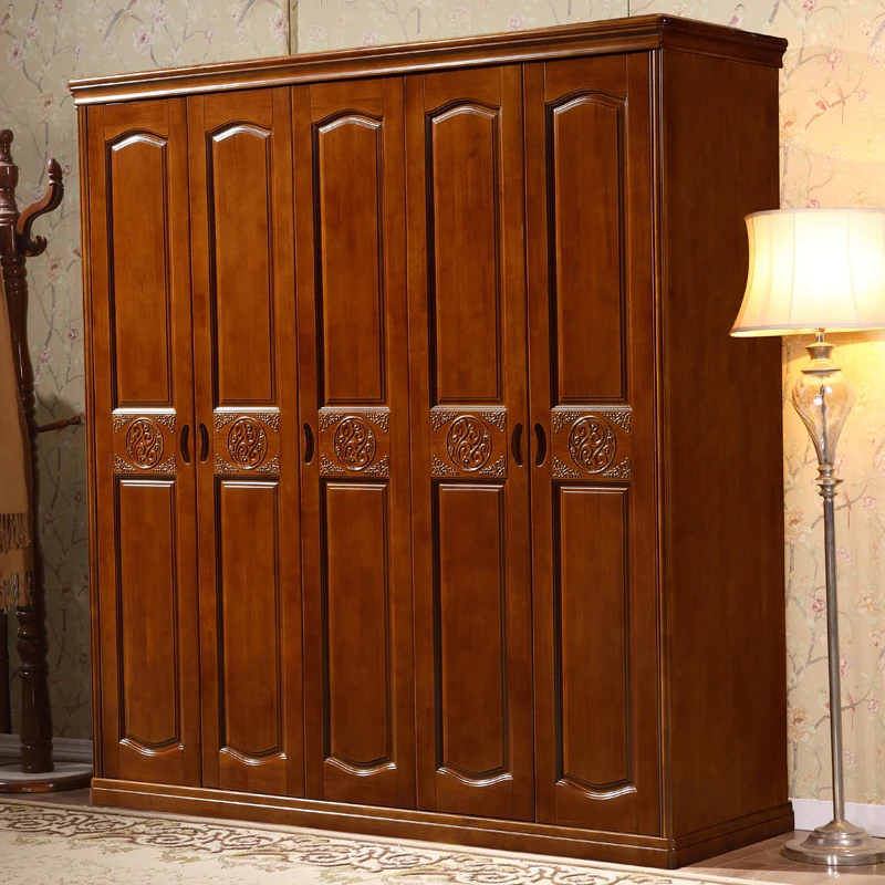 GSP9-023 сплошной из тикового дерева шкаф современный дизайн 5 шкаф, одностворчатая дверь