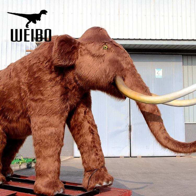 Ice age animal customized life size animatronic mammoth