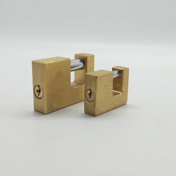 75mm High Quality Brass Padlock Outdoor Candado Security Rectangular Padlock