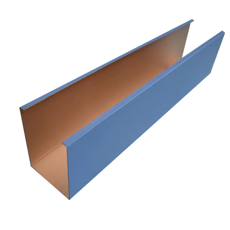 cost price aluminum baffle wood finish ceilings system