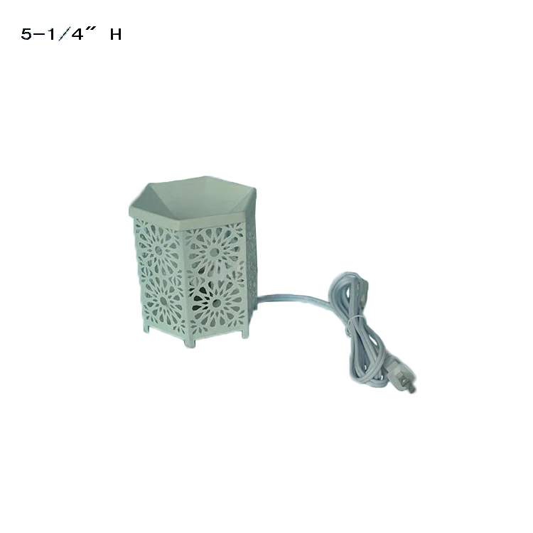 Ceramic wax melt warmer electric essential oil incense burner with lamp   led bedside lamp