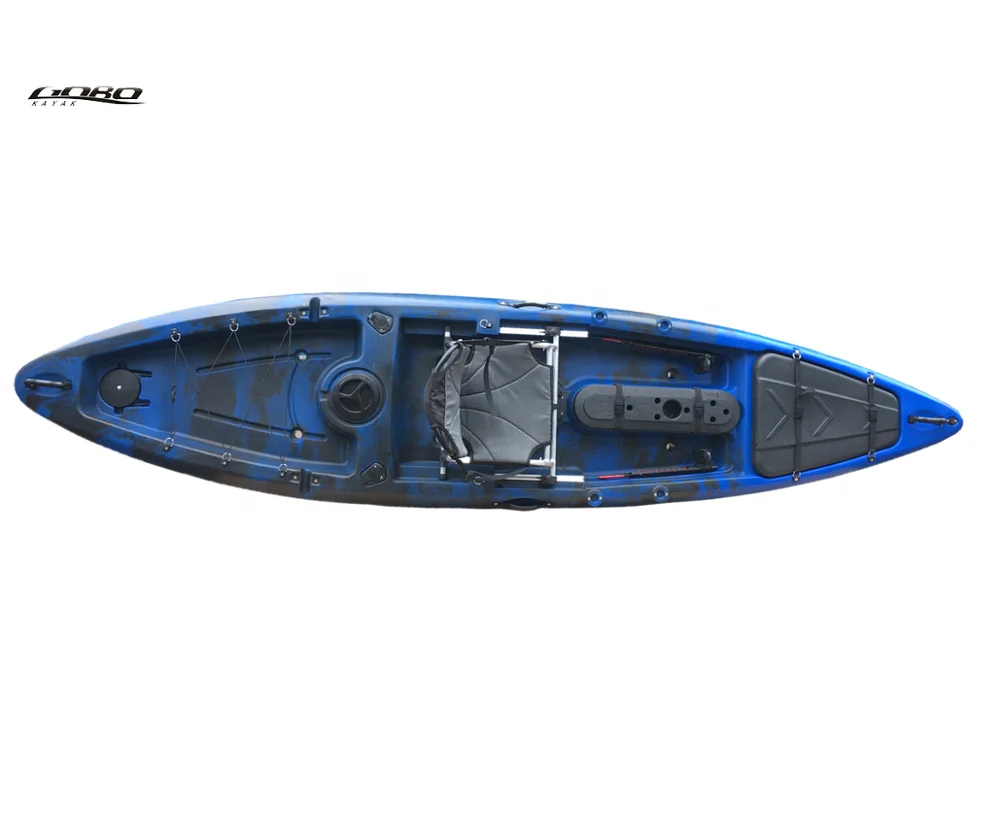 Plastic LLDPE New design sit on top single kayak fishing pedal fishing kayak