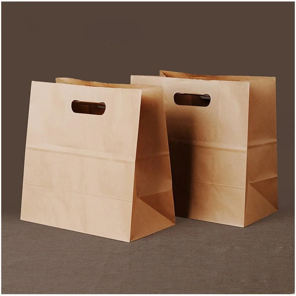 Small Khaki Paper Bag Making Machine Price bakery bag mahcime