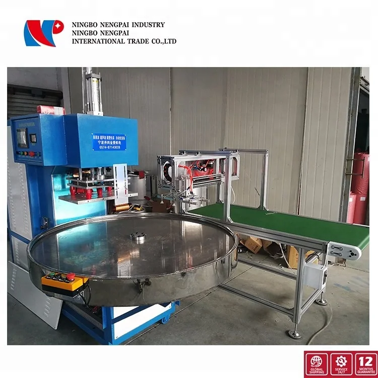 Rotary turntable high frequency welder medical blister packing machine for blister card sealing