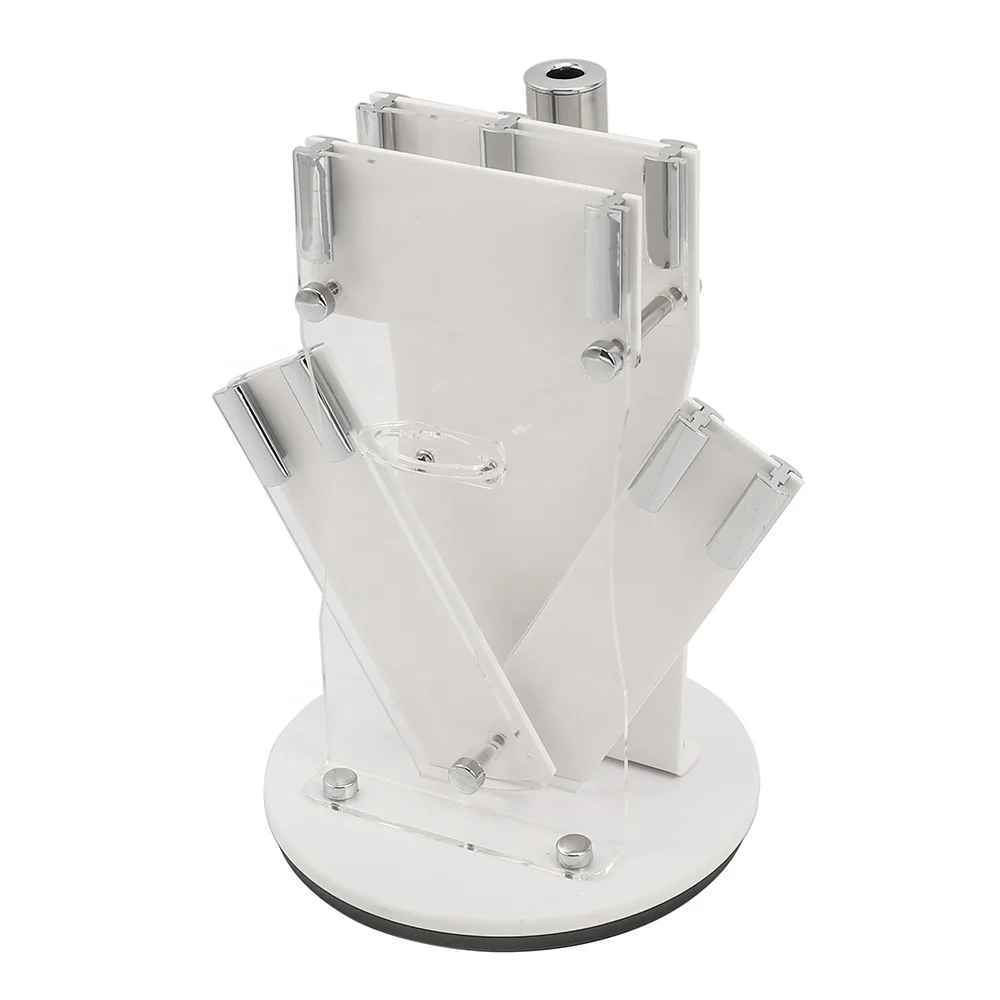 
Acrylic knife block stander holder storage with rotatable base for kitchen knives set 