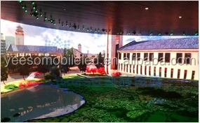 Curve LED screen, indoor LED display board, TV station LED screen
