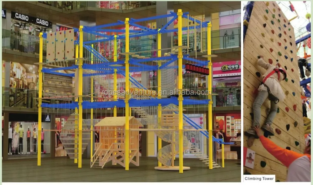 Hot Sale Kids Indoor playground Attraction Park Equipment Adventure Ropes Course,Ropes Adventure,Obstacle Course