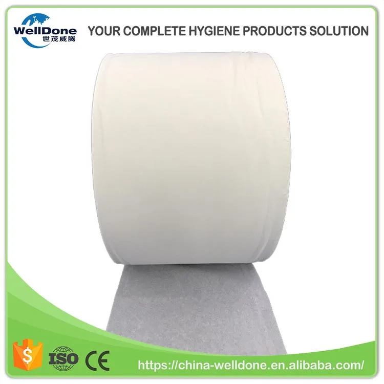 China Materials For Making Tissue Paper Roll Jumbo Roll Toilet Paper Baby diaper