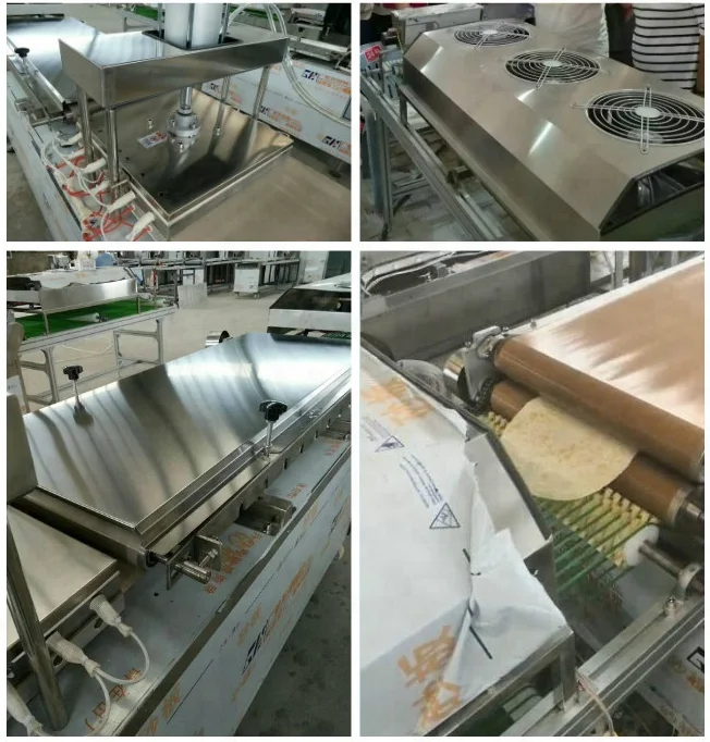 
China High Capacity Chapatti roti Production Line Arabic Pita Roti Tortilla Chapati Flat Bread making machine line 