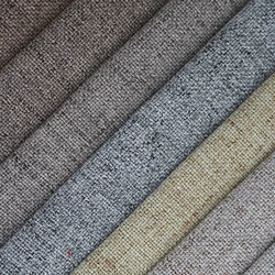 Y13 Factory Wholesale Fashionable Plain Color 100% Polyester Sofa Poly Linen Fabric