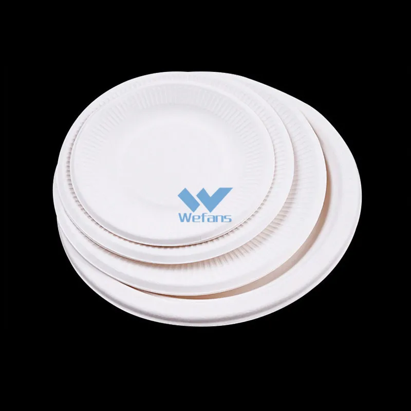 
Wefans Eco-friendly disposable dish / birthday party paper product / paper plate with round shape white paper 