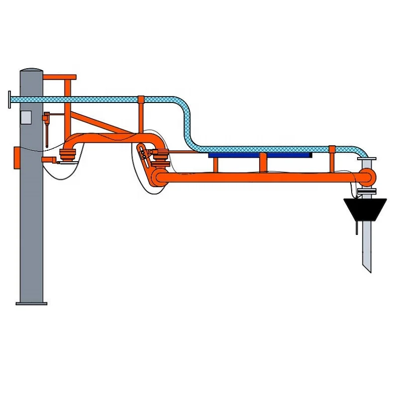
AL1412 closed top loading arm with gas return pipe 