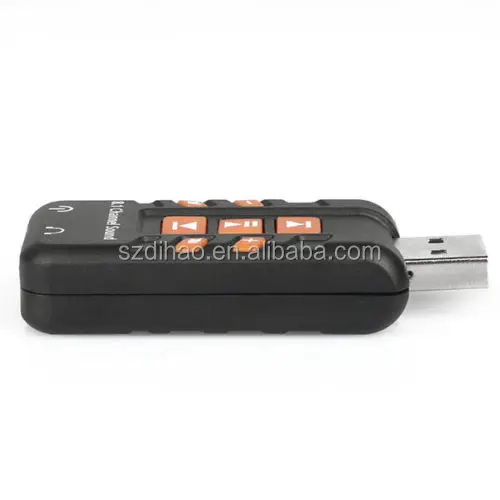 DIHAO Good Quality 8.1 Channel USB 2.0 Sound Card