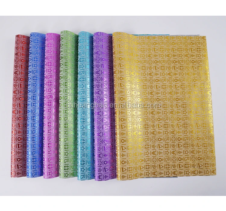 glitter flowers wrapping film Christmas new pattern packaging film luxury wrapping paper