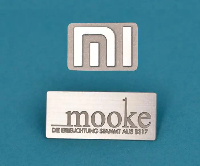 Etching aluminum metal nameplate