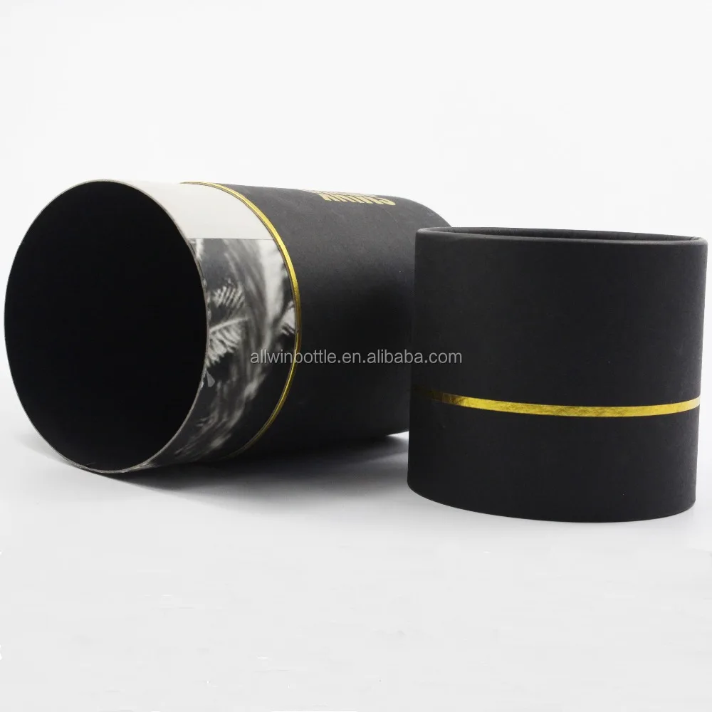 Decorative paper can paper tube box packing can luxury paper perfume box essential oil package