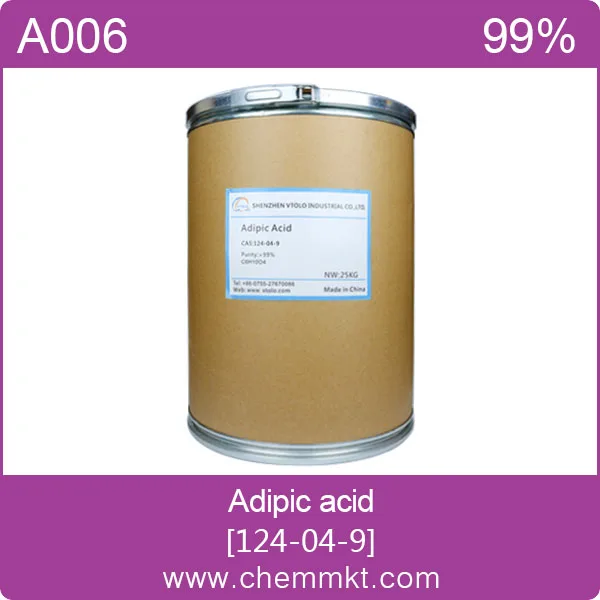 White crystalline powder Adipic acid CAS 124-04-9 for Solder