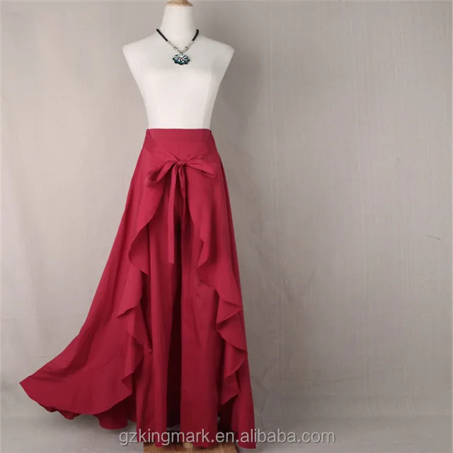 Fashion Hot Sale Latest long skirt design Women Maxi Skirt