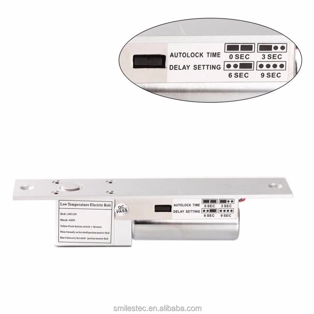 Low Temperature  Electric Drop Bolt Lock for Glass /Metal/Wood Door With Time Delay
