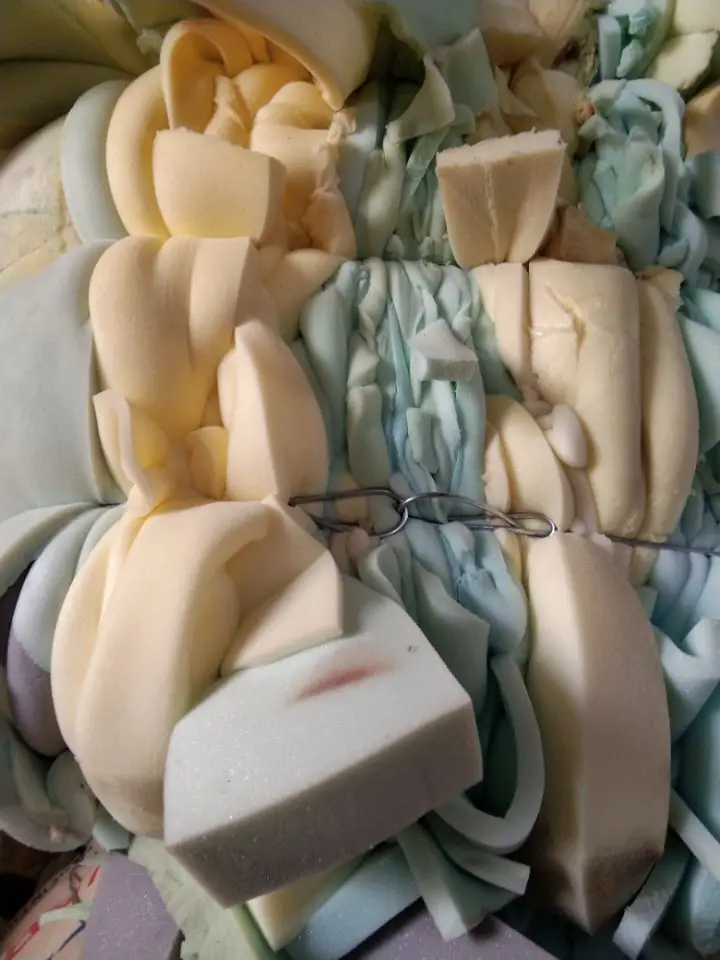 scrap foam in canada/waste pu trim rebirth foam sponge scraps
