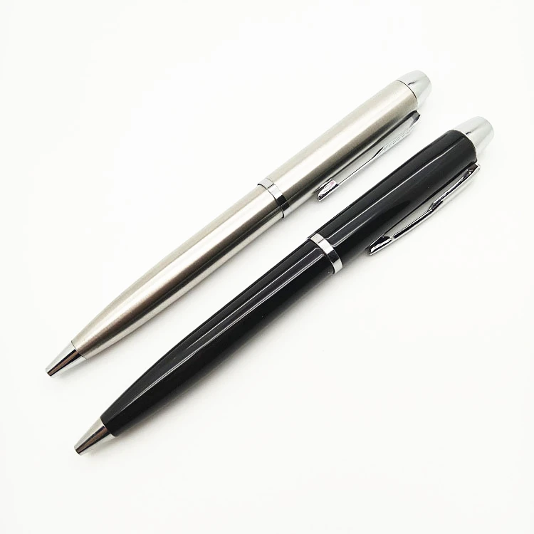 Custom Stainless Steel metal hotel pen twist logo stylo pennen boligrafos kugelschreiber canetas penna kalem pens for writing