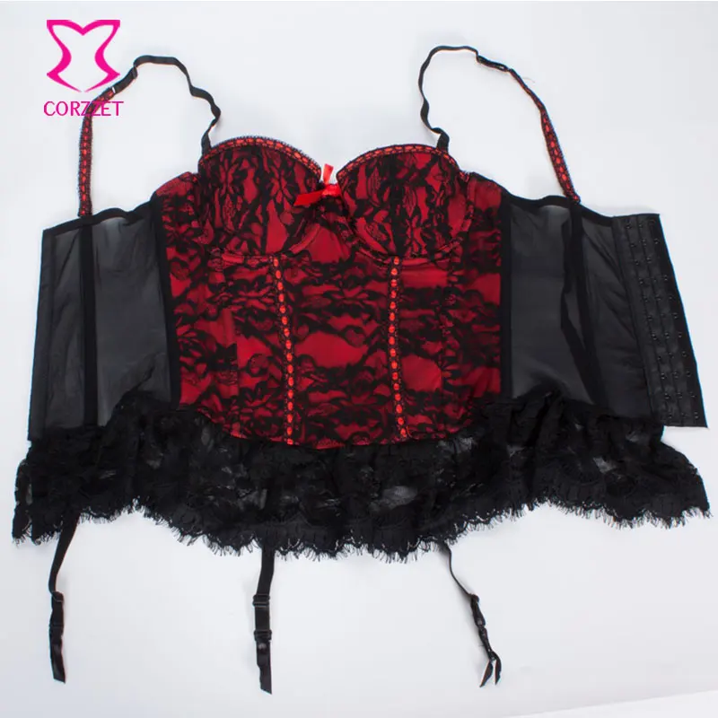 Factory Sales Lingerie In Red For Sleepwear Sexy Overbust Waist Training Corset and Bustier Fashion Clothing