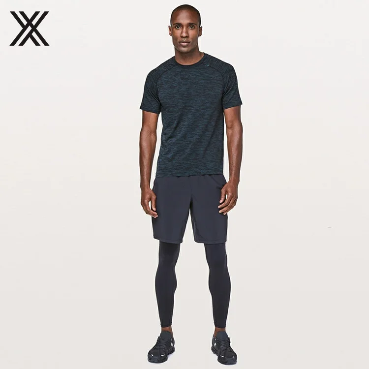 Professional Design Seamless Design Stretch Fabric Gym Men T Shirt