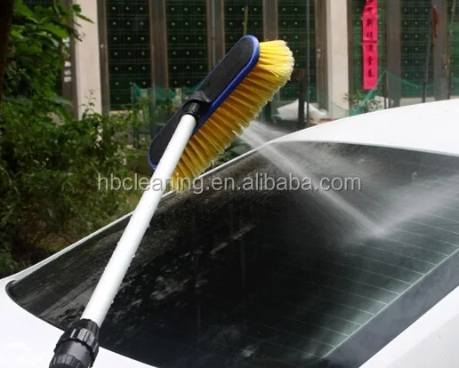 water fed car wash brush with extension pole car wash