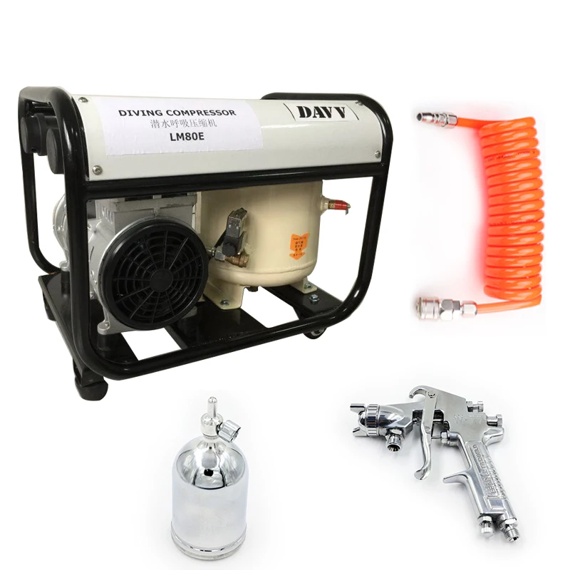 Воздушный компрессор 110 В/220 В 8 бар 1100 Вт воздушный насос для наружного корпуса ремонта полировки распыления краски откачки шин