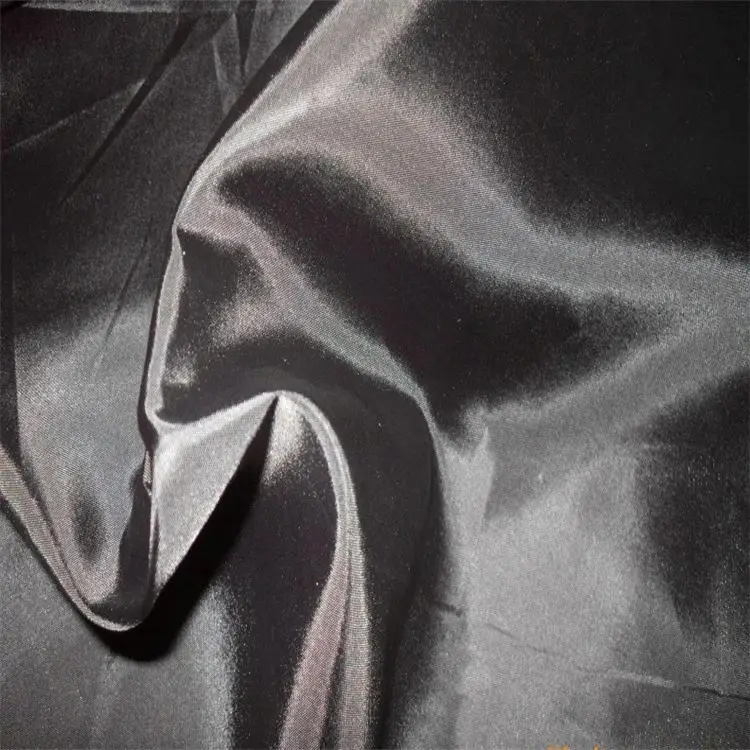 100% poly taffeta fabric iridescent 190T composition polyester taffeta shantung fabric/lining fabric for leather bags
