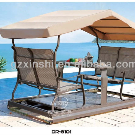 Four Seats Garden Swing Outdoor Furniture Factory Price